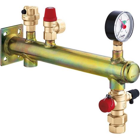 Fixcal 335 unità di collegamento serbatoio in acciaio, 3/4 pollici x 3 bar con attacco rapido fino a 20 kw CALEFFI