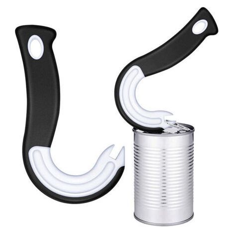 2 pièces ouvre-boîte à anneau facile à ouvrir ouvre-boîte à tirer facilement ouvre-boîte à anneau manuel ouvre-boîte à anneau pour boîtes de conserve bouteilles (1/5)