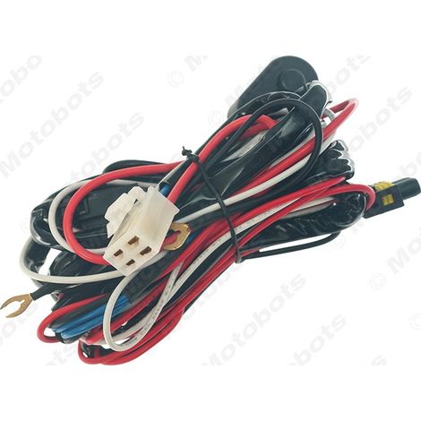 Long strip light wiring harness, 1-to-2 LED work light, automotive H11/H8 fog light switch wiring harness, low power 40A, hot selling. (1/4)
