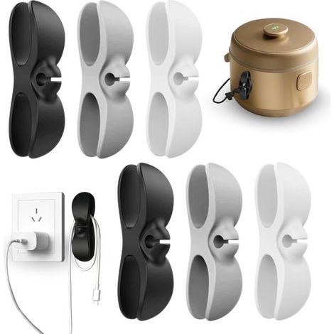 Organizzatori per cavi di frullatori da cucina, set da 6 pezzi, autoadesivi, per frullatori, macchine da caffè e friggitrici ad aria. (1/4)