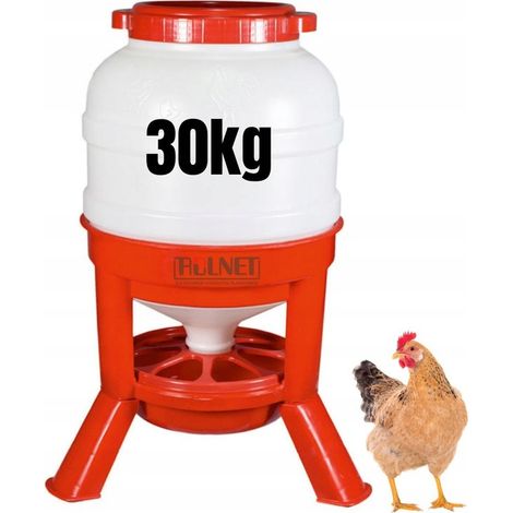 Mangiatoia automatica per polli e pollame da 30 kg per polli, anatre e altro pollame