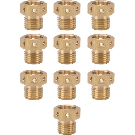 10 ugello di nebbia presa in ottone multi-fori, ruggine-prova, tappi scopi per il sistema di raffreddamento giardino prato M14x1.5 (1/5)
