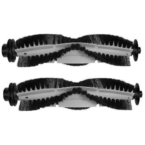Lot de 2 brosses rotatives pour aspirateur Eufy 11S, 30C, 15C, 25C et 35C (pièces de rechange pour brosse principale et brosse rotative).