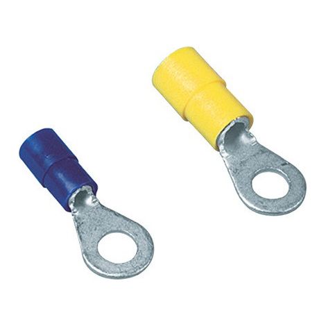Terminal de cable anular Q.0.5-1.0 mm² Orificio de brida M4 rojo 100pcs / bolsa.