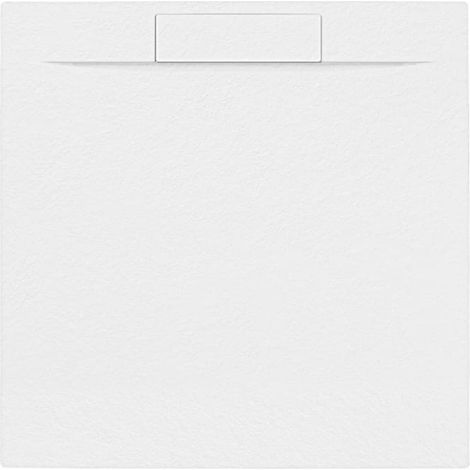 Swiss Aqua Technologies Fusion 90x90cm Duschwanne aus Gussmarmor, Weiss (SATFU9090BL)