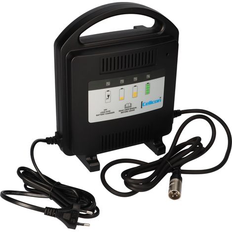 Cellcon Ladegerät mit XLR-Stecker für Bleiakkus 24V 8A AGM Gel Akkus (1/5)