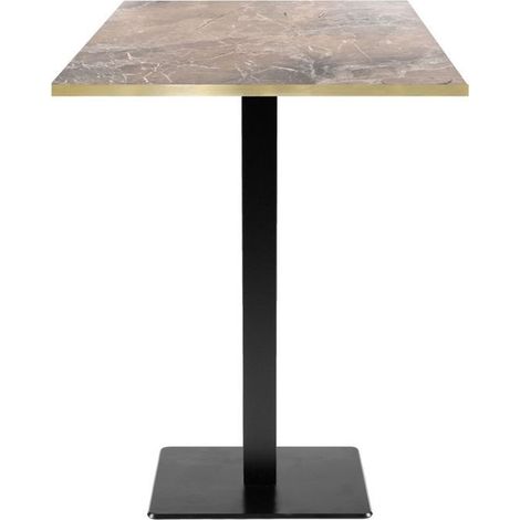 Mange-debout 60 x 60 cm - modèle Milan marbre grec chants laiton