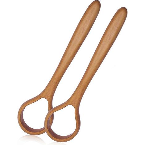 Fouet danois à pâte - 33 cm (13 po) - Outils de boulangerie avec manche en bois - Fouets à pâtisserie pour le levain, la pâte à pizza et plus encore (lot de 2) (1/5)