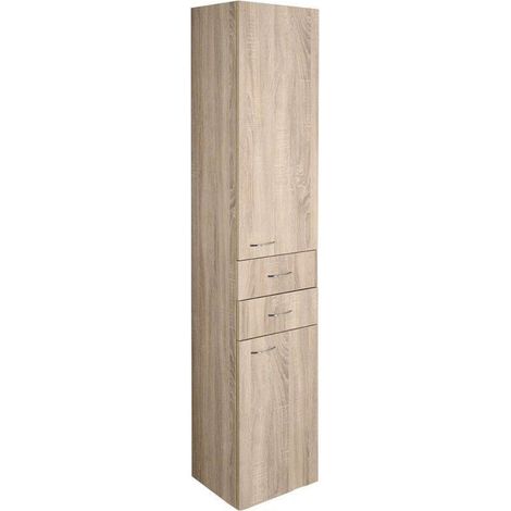 Aqualine Keramia Fresh - Hochschrank ZOJA, 35x184x29 cm, links, Eiche Platin 51222