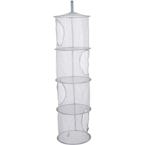 Mesh Suspendu, Rangement Suspendu à 4 Niveaux à 4 Niveaux Pliable Suspendu Filet de Rangement, Filet de Rangement en Mailles suspendues, Rangement de Jouets Suspendu, Organisateur de