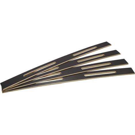 Altobuy – Lot de 4 lattes épaule 78cm – Bouleau multiplis – Zones ajourées pour souplesse – Compatible sommiers largeur 80/160cm