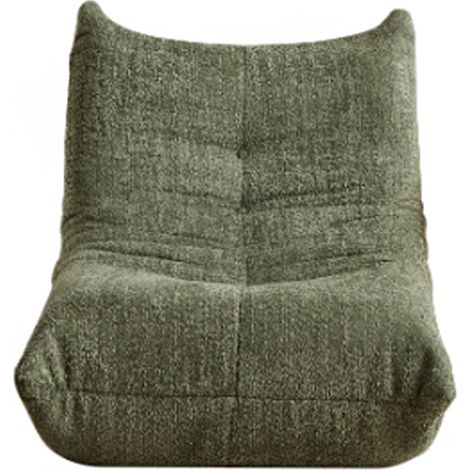 Canapé Togo en chenille, fauteuil de sol, fauteuil d'appoint sans accoudoirs, pouf, fauteuil de cheminée style Togo avec mousse à mémoire de forme, canapé de sol confortable pour salon, chambre, salle (1/5)