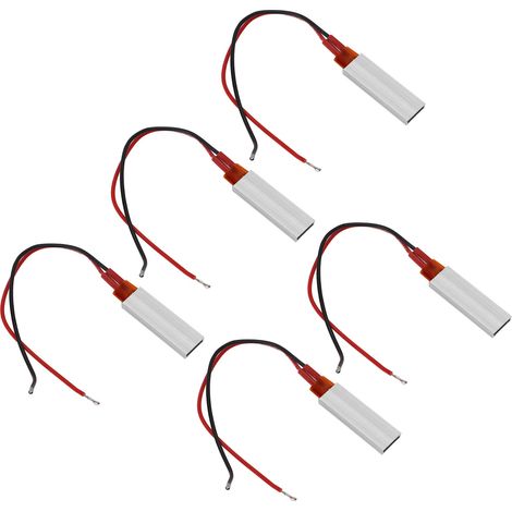 5 Pièces Plaque Chauffante Céramique PTC 220V avec Thermostat 230℃, Câble Rouge et Noir pour Système de Chauffage (1/5)