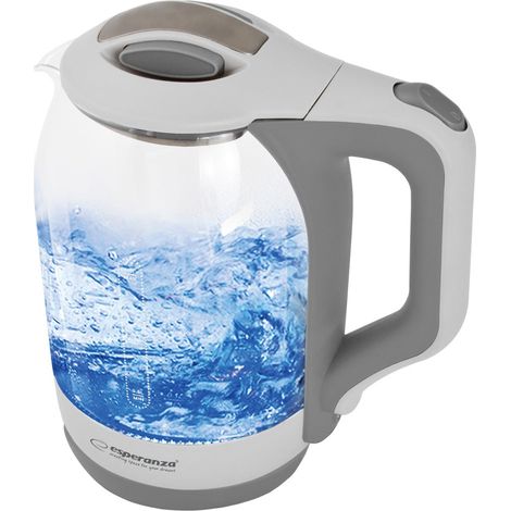 Esperanza Hervidor Eléctrico Vaso Con Luz Led Yukon 1,7 L Blanco