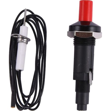 Allumeur piézoélectrique avec câble, bouton-poussoir de 1000 mm de long, pour fours à gaz