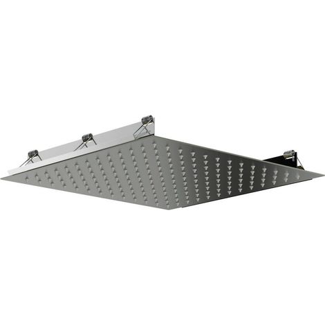 Tete Douche Encastré Au Plafond Carré 30X30Cm Titane - GME (1/2)