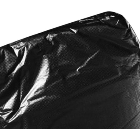 Lot de 50 grands sacs poubelle noirs en plastique recyclables et multi-usages pour la cuisine, le bureau et les chantiers de construction (1/5)