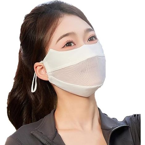 Mascarilla con protección UV UPF 50+ para mujer, transpirable, ideal para el verano, ciclismo y senderismo al aire libre. (1/5)