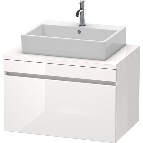 Meuble bas console DURASTYLE 512x800x548mm blanc brillant