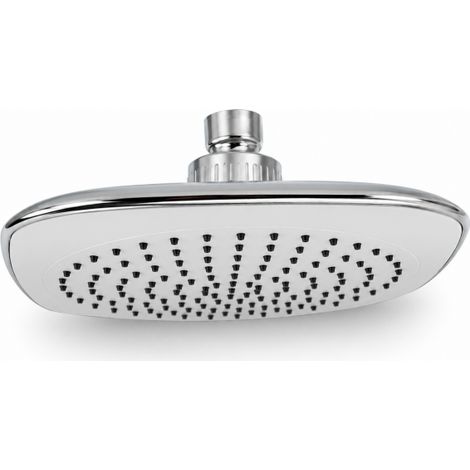 Soffione Doccia Per Bagno Quadrato Multigetto Bianco 15x15 cm 1/2" 69289