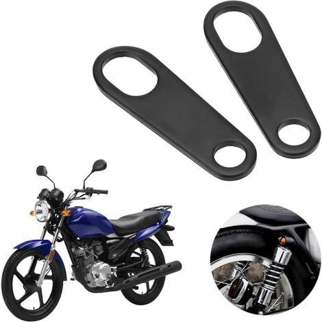 Sollbry Staffa di riposizionamento degli indicatori di direzione posteriori per moto, 2 pezzi, staffa di montaggio per indicatori di direzione per moto, staffe universali per indicatori di direzione p (1/2)