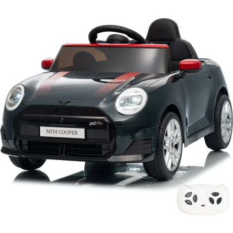MINI Cooper JCW Kinder Elektro Auto 12V - Schwarz