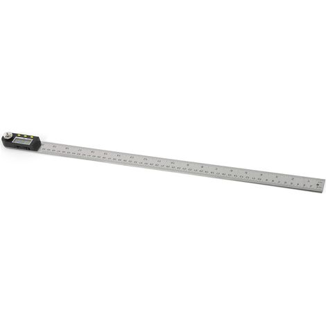 Règle d'angle numérique avec écran LCD, rapporteur en acier inoxydable pour le travail du bois, 500 mm (1/5)