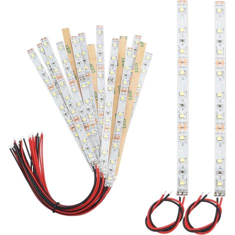 Lot de 15 bandes LED pré-câblées de 150 mm, 2335 SMD LED, 12 V – 18 V, blanc (1/5)
