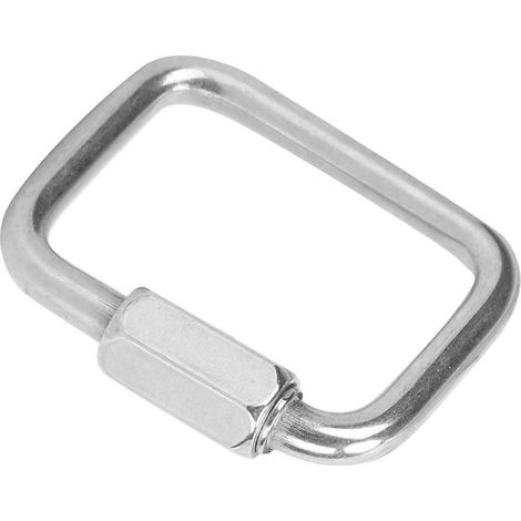Multifunktionaler 4-Punkt-Karabiner aus Edelstahl für Outdoor-Hängematten, Camping, Angeln und Wandern – robuste und vielseitige Befestigung (1/5)