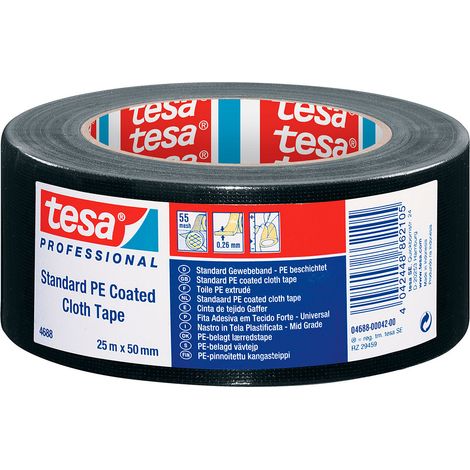 NASTRO TELATO  MT 25X50 NERO (1/3)