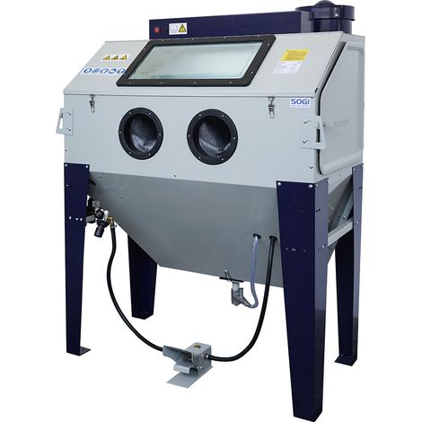 Sabbiatrice cabina di sabbiatura pallinatrice professionale con aspiratore SOGI S-120