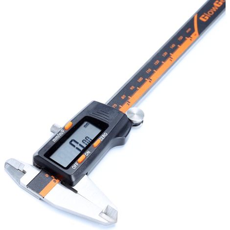 Pied à Coulisse Numérique, 150 mm Micromètre Electronique Pied à Coulisse, Outils de Mesure Pied à Coulisse Avec Conversion MM/Pouce Haute Précision