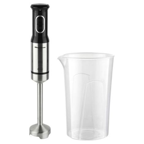 Magefesa Tanzer - Batidora de Mano, 600W, 2 Velocidades, Vaso Graduado de 600ml, 4 Cuchillas de Acero Inoxidable, Control de Potencia, Modo Turbo