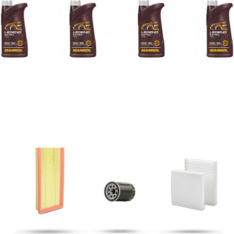 Kit tagliando 3 FILTRI e 4L OLIO compatibile con Citroen Ds3 1.2 Thp 96kw dal 2015 (1/4)