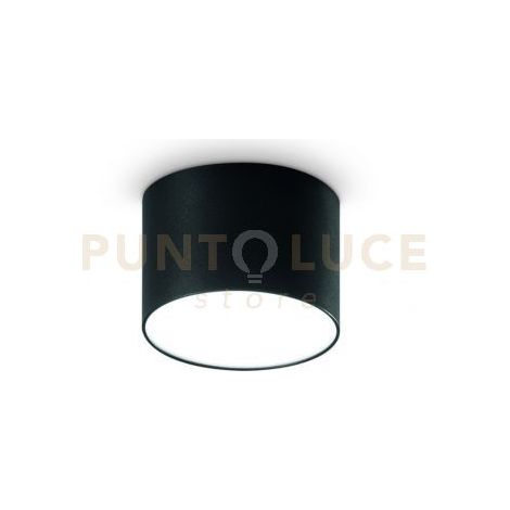 BOILER PLAFONIERA LED CCT 3000+4000K 409LM 5W NERO DIMMERABILE IP20 D.8CM H.5,5CM