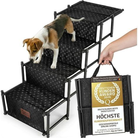 Folding Ramp, Sturdy Steel, Durable Fabric, Dog/Cat, Car Trunk (1/5)
