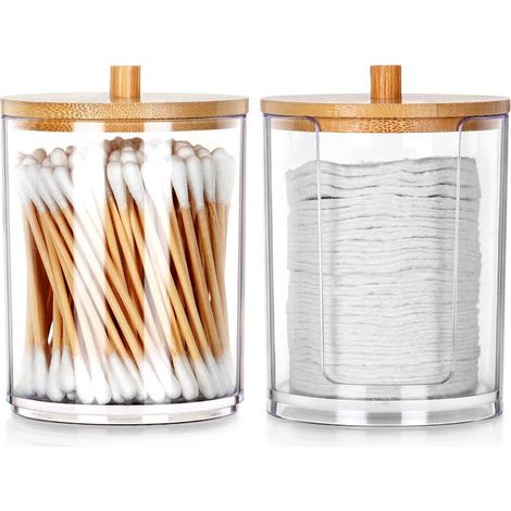 Contenitore per stick e dischetti cosmetici 2 pz