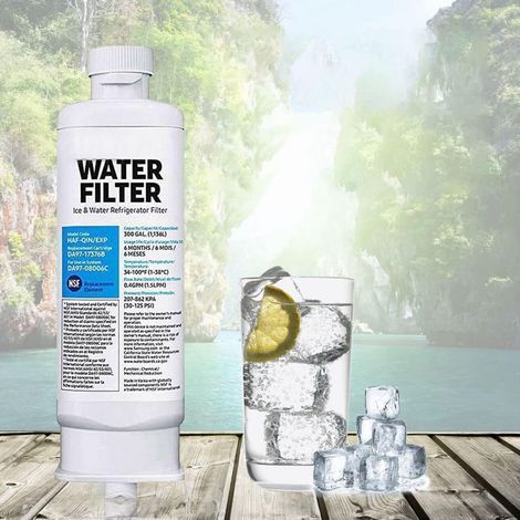 Lot de 2 Filtres à eau de Réfrigérateur de Rechange DA97-17376B DA97-08006C HAF-QIN HAF-QIN/EXP pour réfrigérateurs Multi-Portes (1/4)