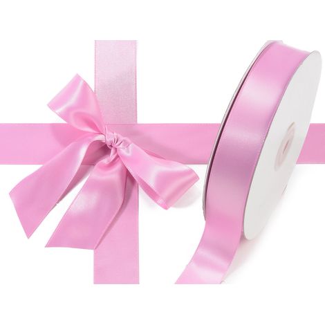Nastro doppio raso color rosa antico, mm 25 x 50 m