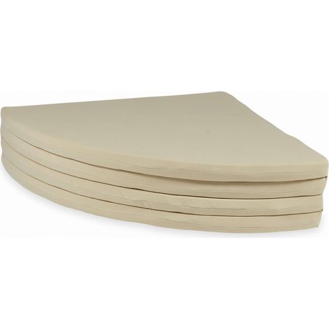 Tappeto da gioco per bambini 160 cm, rotondo, pieghevole, beige (1/4)