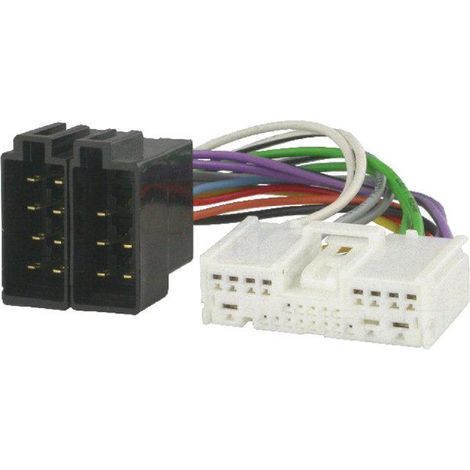 Fiche Autoradio IA128 24PIN vers ISO compatible avec 323 626 BT50 CX-7 Demio 2 3 5 6 MPV MX-5 Premacy RX-8