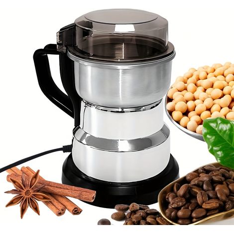 Broyeur électrique domestique, petit broyeur pour moudre les grains, les grains de café et autres céréales. (1/5)