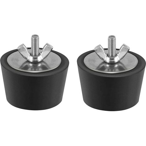 2 tappi per piscina, diametro 32, 38 mm, tappi invernali in gomma con viti in acciaio inox, antigelo per la preparazione invernale di piscine e tubi di scarico. (1/5)