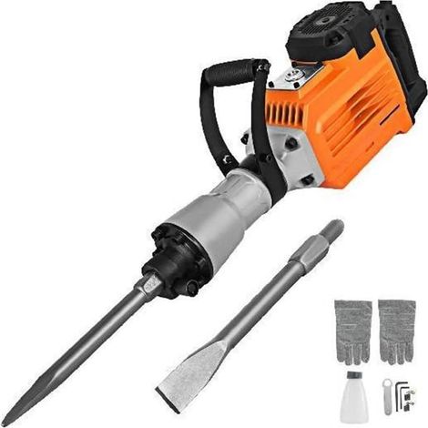Perceuse à Percussion de démolition 3600 W avec 2 burins Marteau-piqueur Lourd perceuse électrique à béton for béton (1/5)