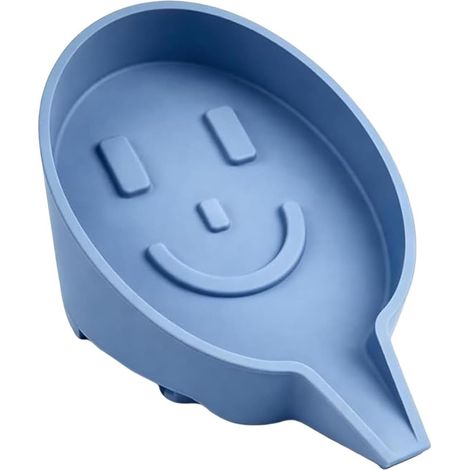 Porte-Savon Plateau en Silicone À Ventouse Antidérapant Porte-Savon Décoratif Pour Salle De Bain Pour Comptoir De Cuisine Douche Maison Bureau Appartement Dortoir Ferme Restaurant (1/5)