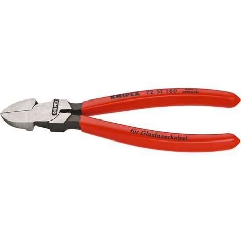KNIPEX 72 51 160 Pince coupante de côté pour câbles à fibres optiques gainées en plastique 160 mm (1/3)