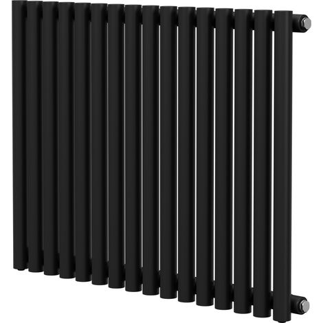 Wholesale Domestic Sinclair Colore Matt Black 600mm x 795mm Horizontal Single Panel Radiator (1/5)
