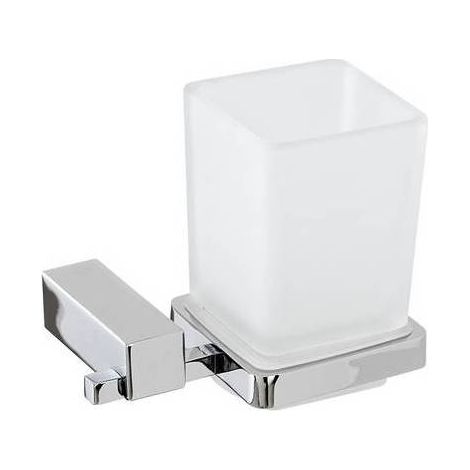 PORTA SPAZZOLINO CROMO SERIE UNICA Misura: Cromo 9x12xh17 cm