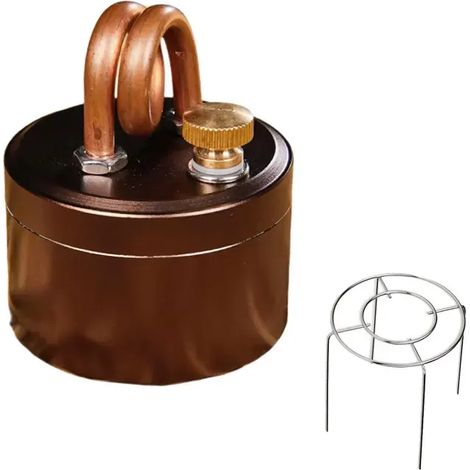 Réchaud à alcool portable mini camping - Coque solide, brûleur à alcool puissant et sûr, combustion intense, idéal pour le camping et la cuisine en extérieur. Réchauds de cuisine portables (1/4)