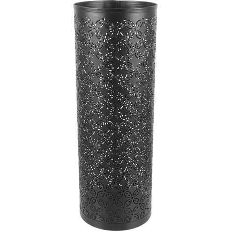 Porte-parapluie en Fer Noir Base Solide, Grand Bac de Rangement pour Parapluies, pour Appartement ou Hall D'entrée (1/5)